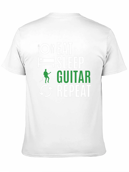 Eat Sleep Guitar Repeat Graphic Tee