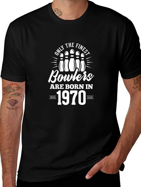 Finest Bowlers Born in 1970 Black T-Shirt