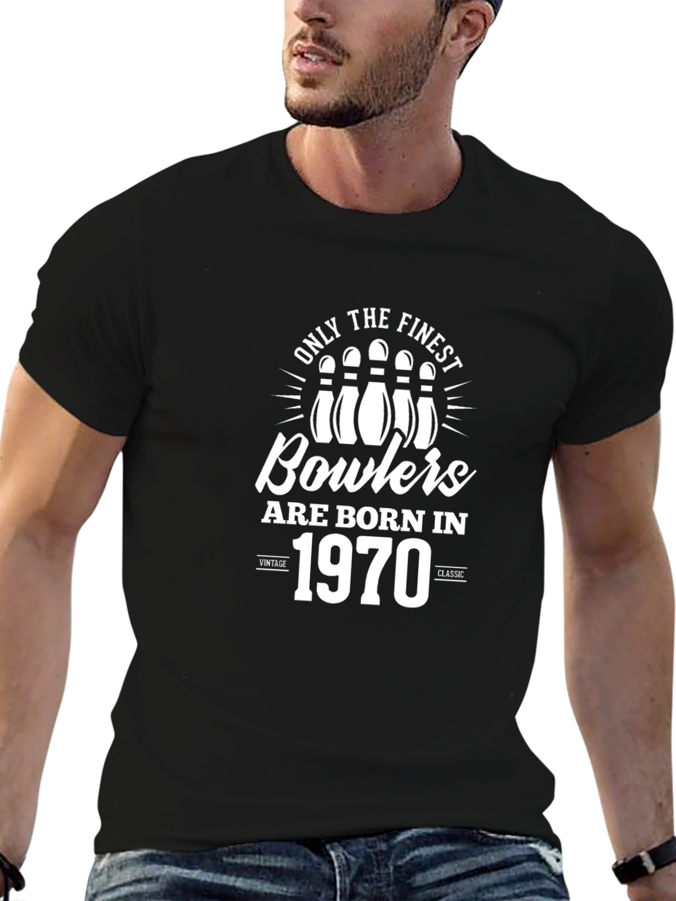 Finest Bowlers Born in 1970 Black T-Shirt