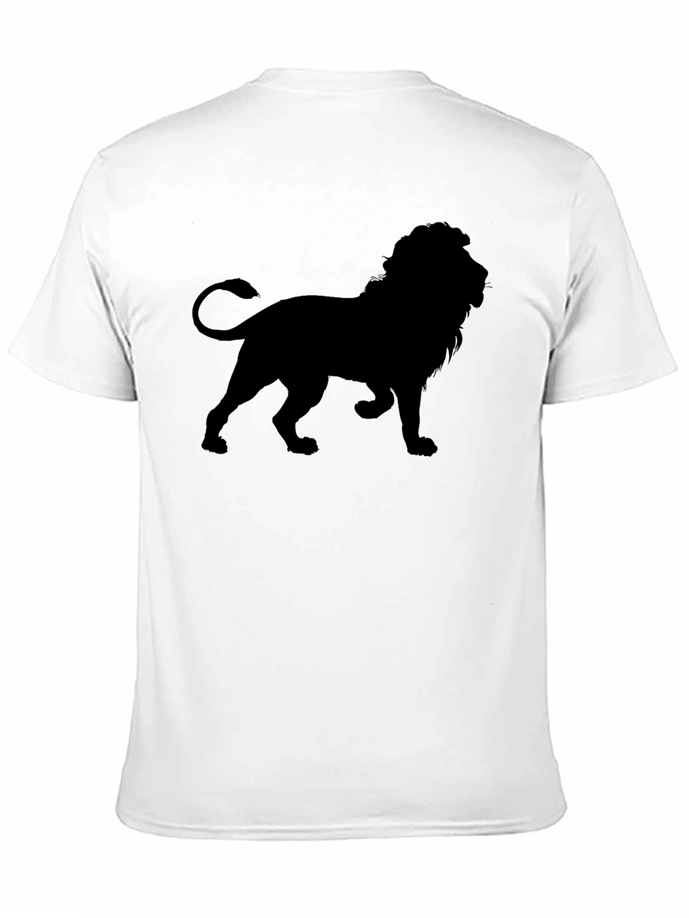 Lion Silhouette Black T-Shirt