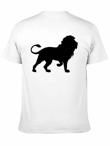 Lion Silhouette Black T-Shirt