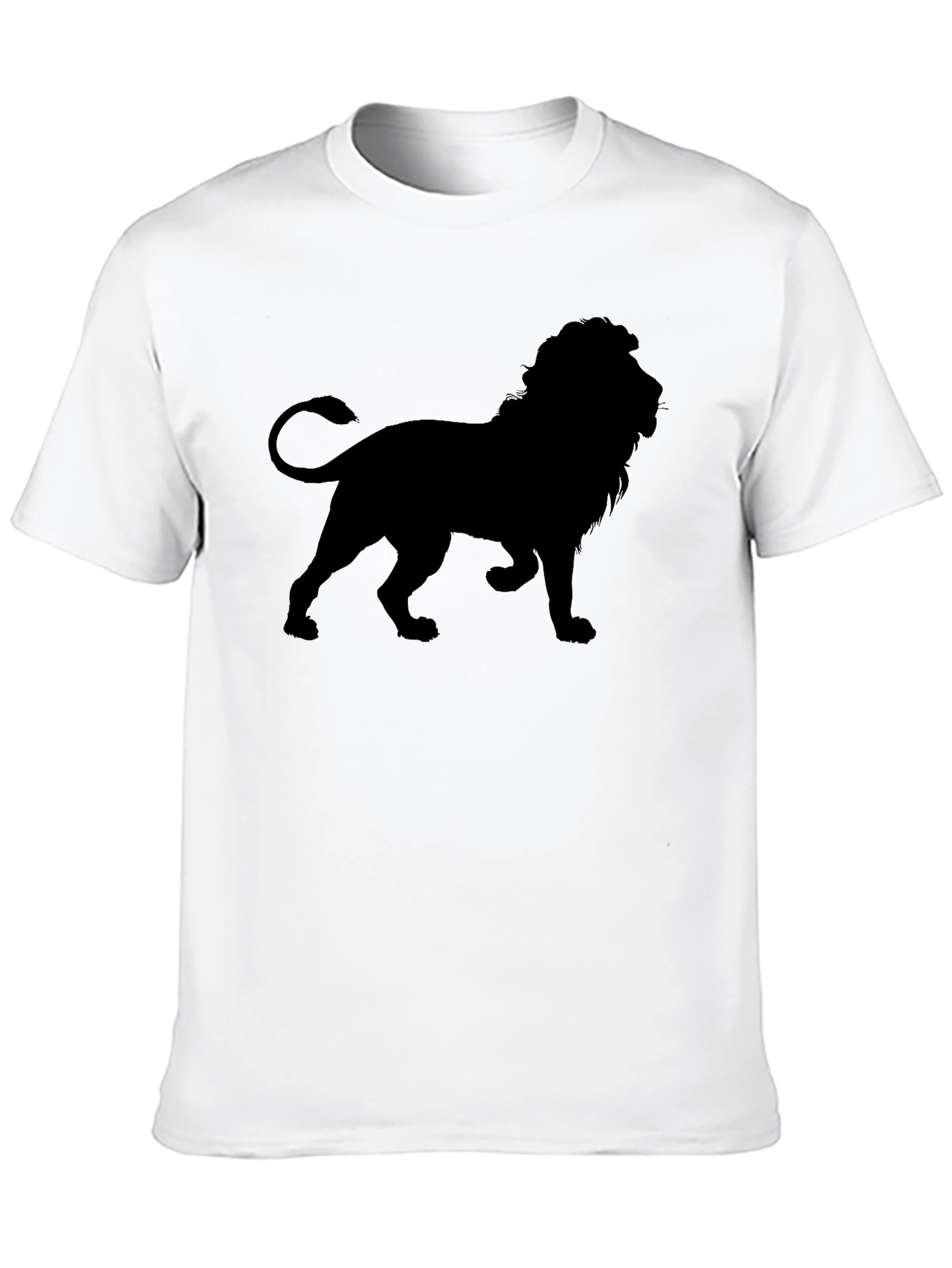 Lion Silhouette Black T-Shirt