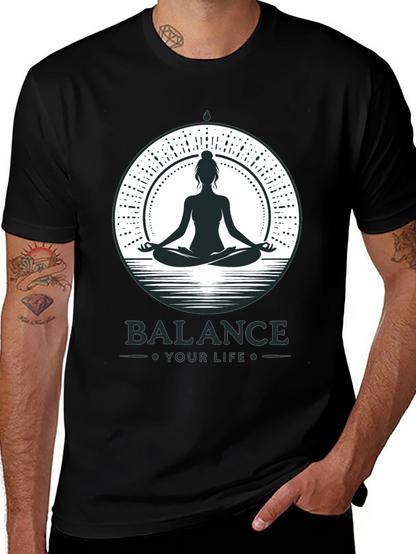 Balance Your Life Meditation T-Shirt