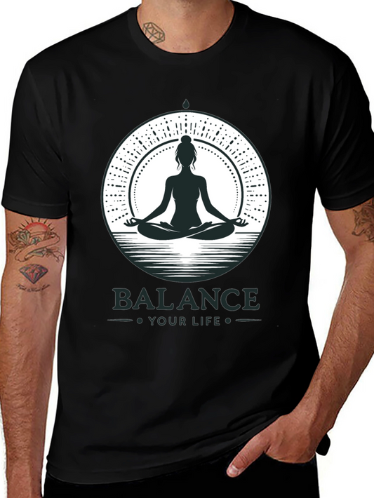 Balance Your Life Meditation T-Shirt