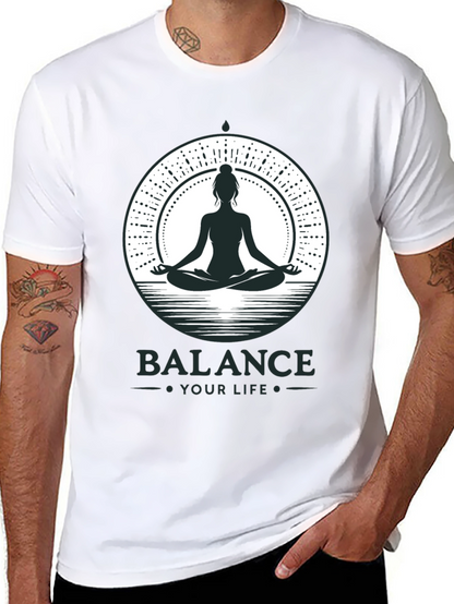 Balance Your Life Meditation T-Shirt
