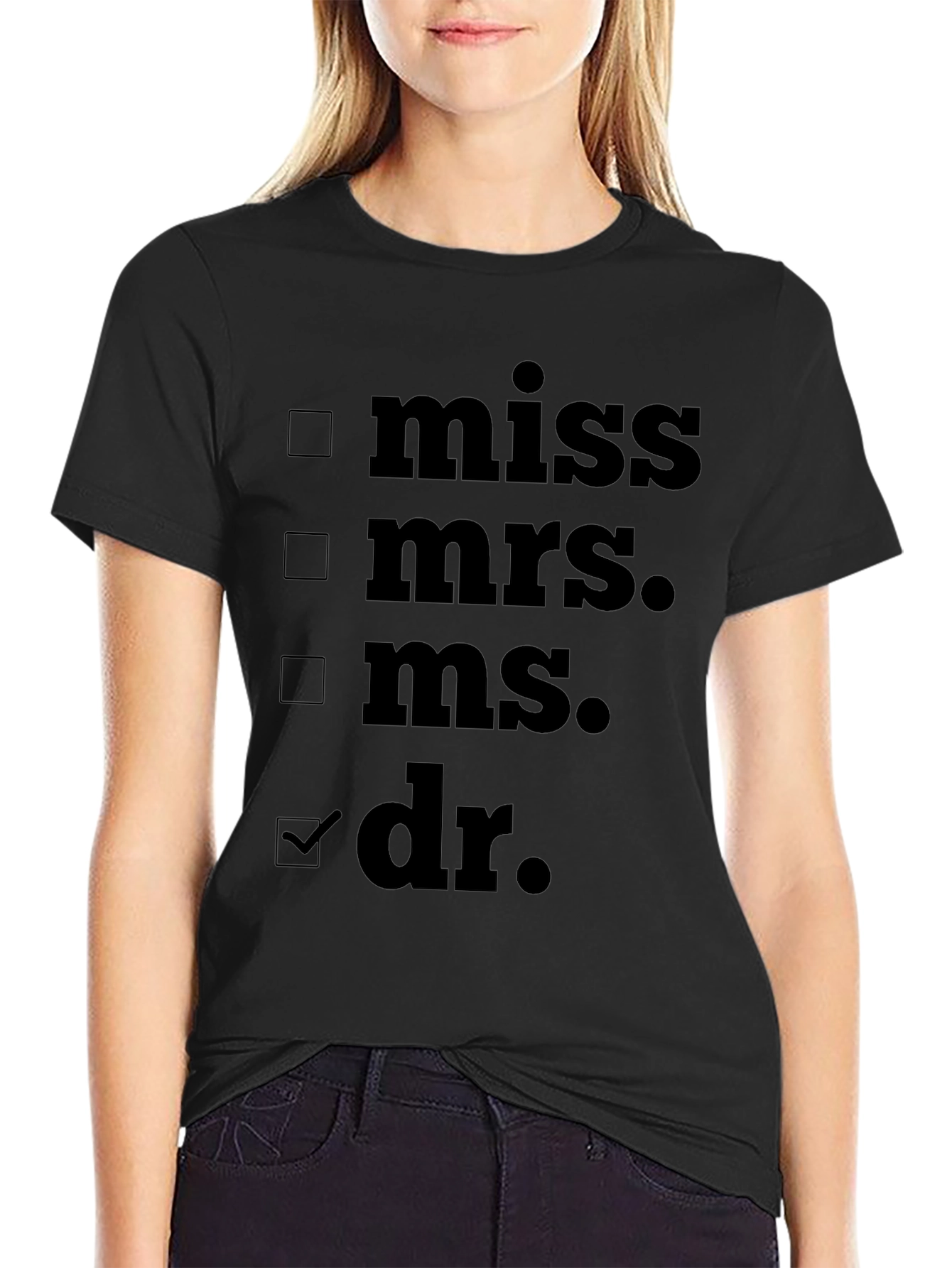 Novelty Dr. T-Shirt - Check the Box