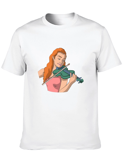 Violin Player Graphic T-Shirt