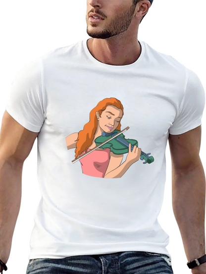 Violin Player Graphic T-Shirt