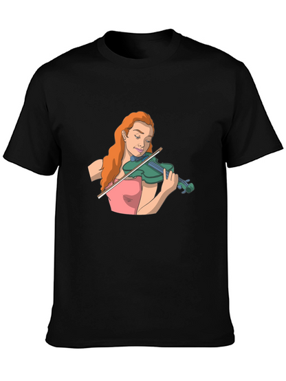 Violin Player Graphic T-Shirt