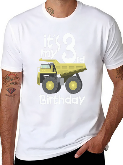 3rd Birthday Dump Truck T-Shirt