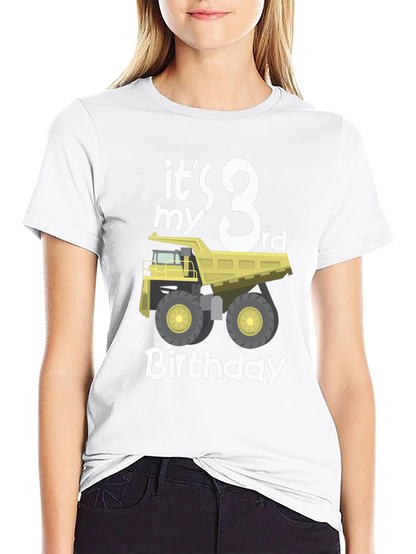 3rd Birthday Dump Truck T-Shirt