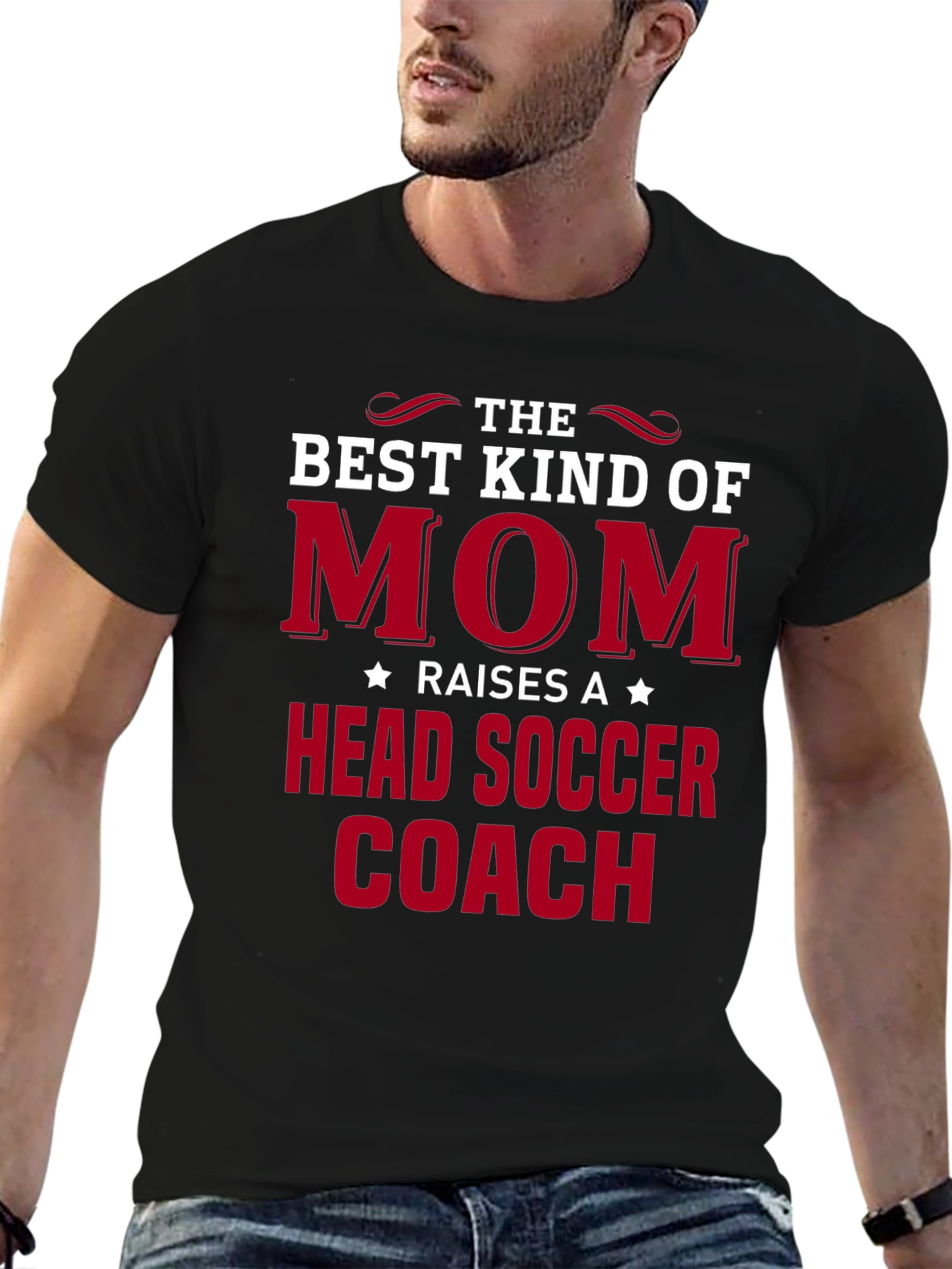 Best Kind of Mom Head Soccer Coach T-Shirt