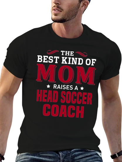 Best Kind of Mom Head Soccer Coach T-Shirt