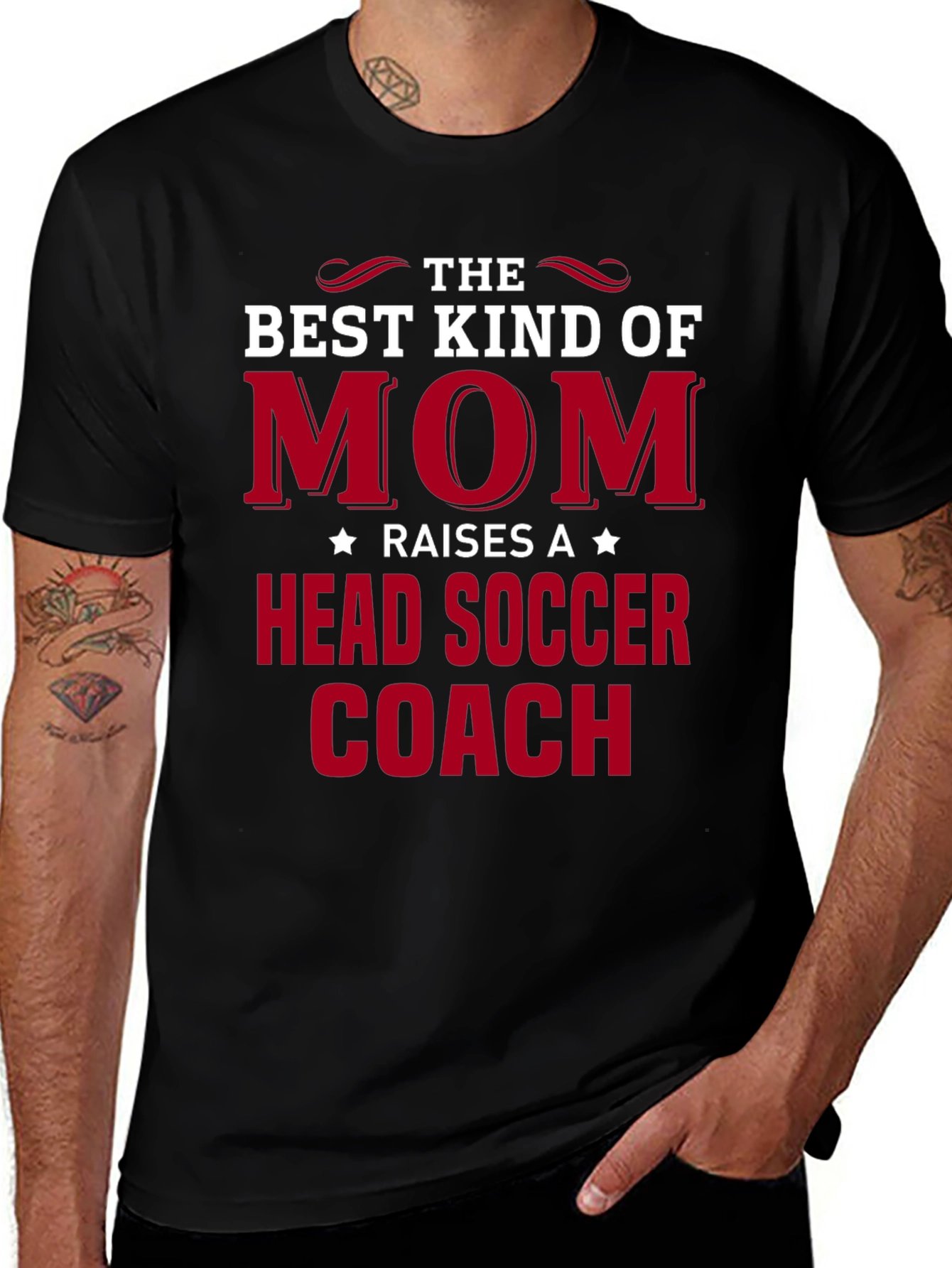 Best Kind of Mom Head Soccer Coach T-Shirt