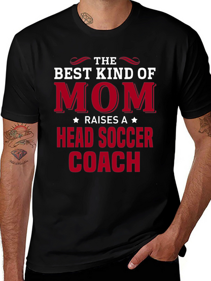 Best Kind of Mom Head Soccer Coach T-Shirt