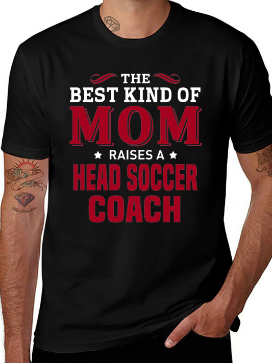 Best Kind of Mom Head Soccer Coach T-Shirt