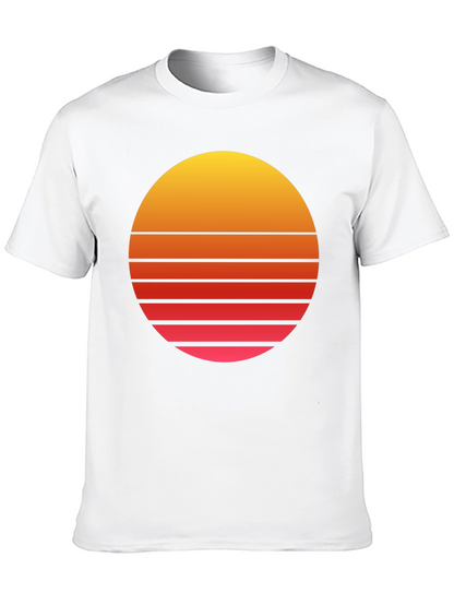 Retro Sunset Graphic Tee - Soft Cotton Blend