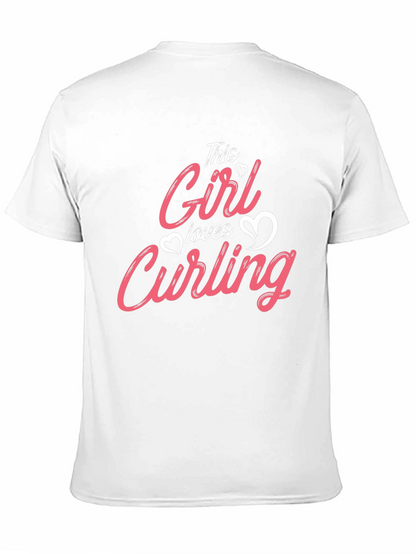 This Girl Loves Curling T-Shirt Black