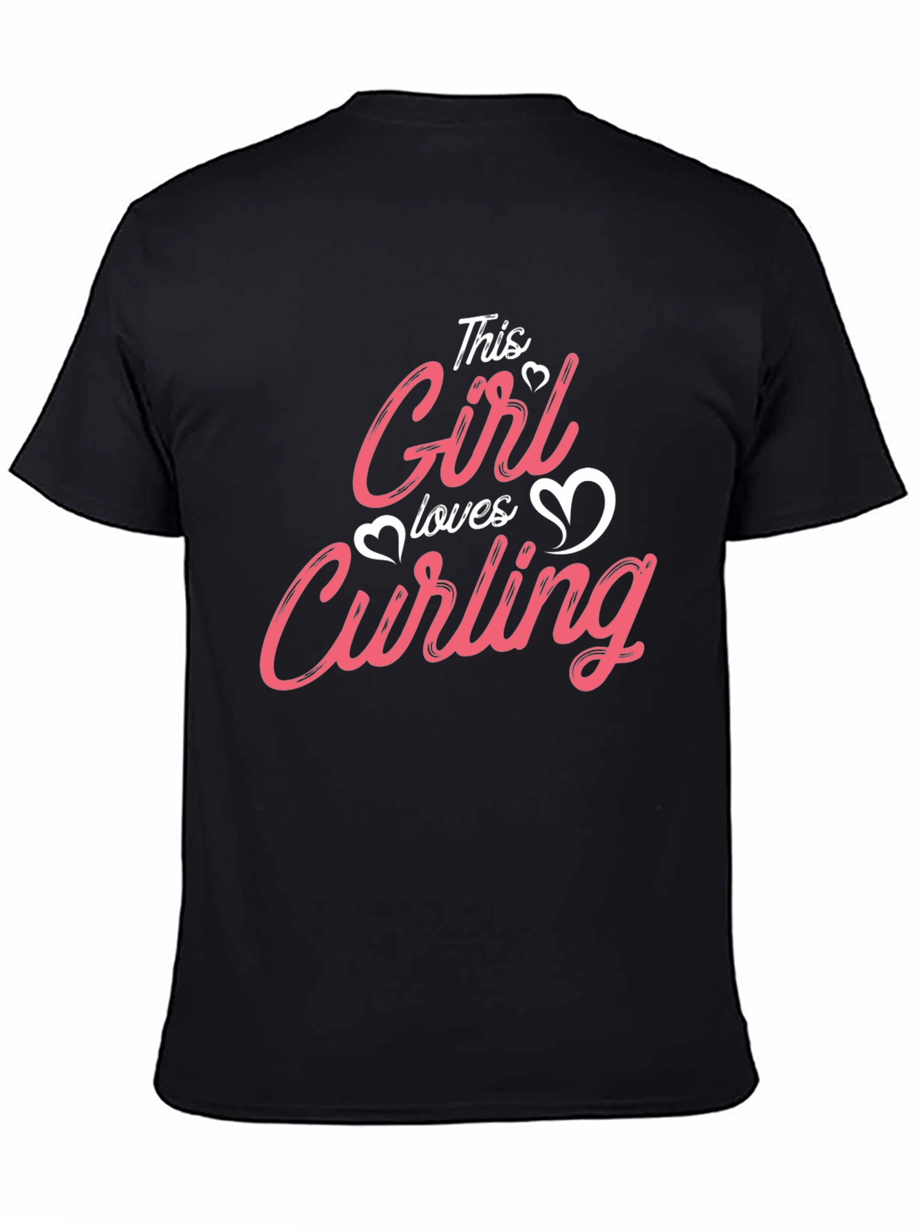 This Girl Loves Curling T-Shirt Black