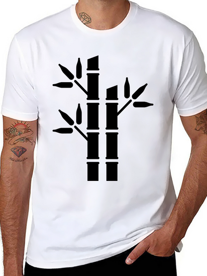 Bamboo Graphic Tee - Mens Black T-Shirt