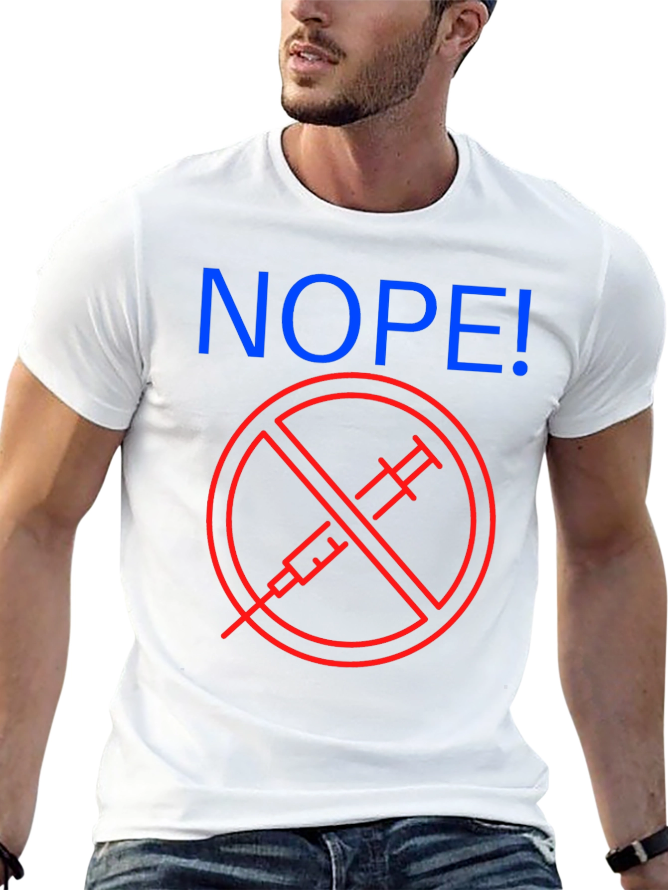 Nope! Anti-Vaccine Graphic T-Shirt