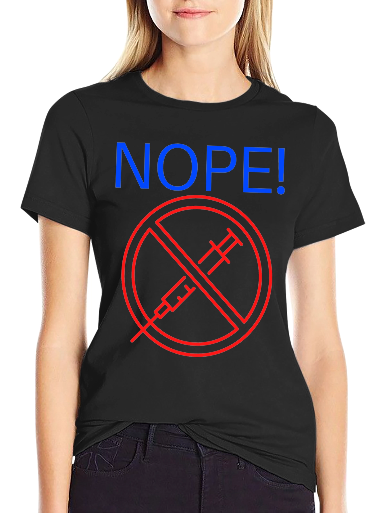 Nope! Anti-Vaccine Graphic T-Shirt