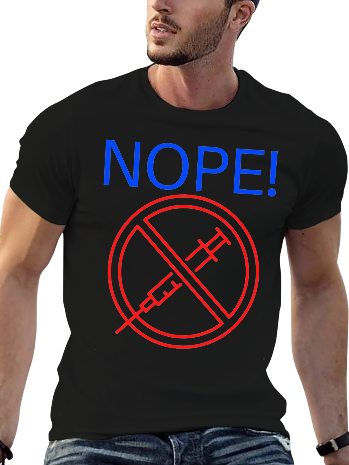 Nope! Anti-Vaccine Graphic T-Shirt