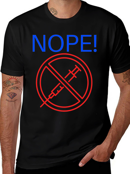 Nope! Anti-Vaccine Graphic T-Shirt