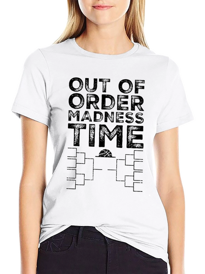 Out of Order Madness Time Black T-Shirt