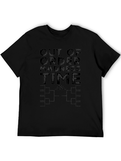Out of Order Madness Time Black T-Shirt