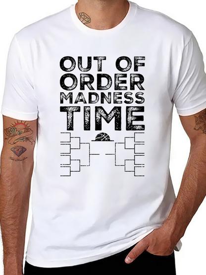 Out of Order Madness Time Black T-Shirt