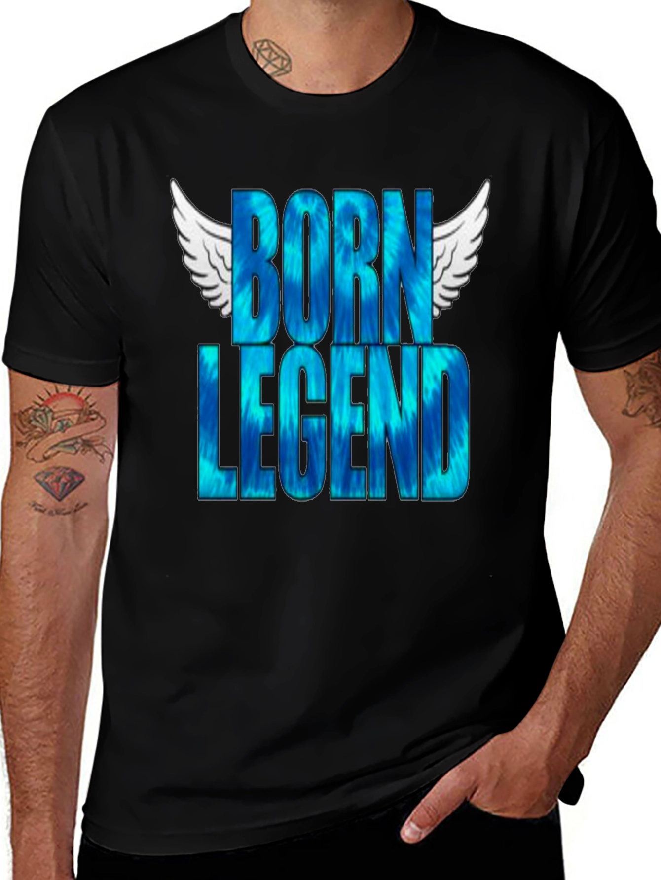 Born Legend Graphic Tee - Mens Black T-Shirt