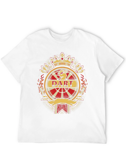 Dart T-Shirt - Crown and Dartboard Design