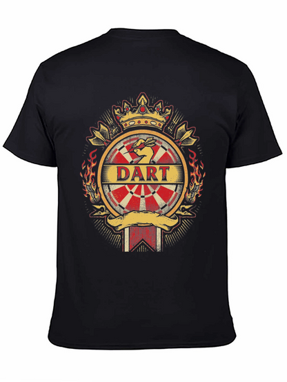 Dart T-Shirt - Crown and Dartboard Design
