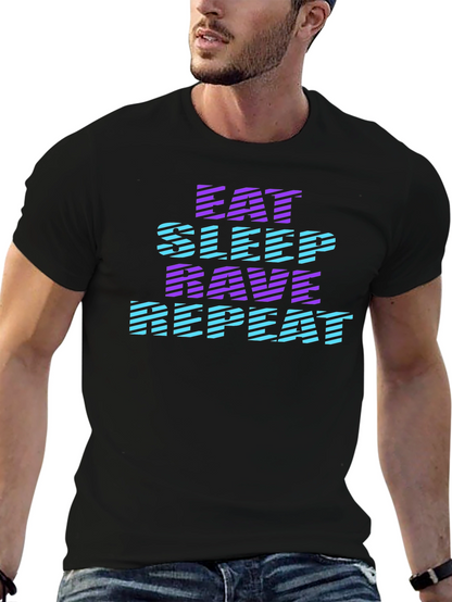 Eat Sleep Rave Repeat Graphic Tee