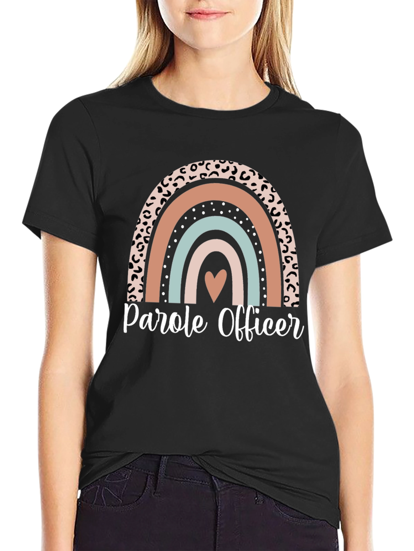 Parole Officer Rainbow Graphic Tee