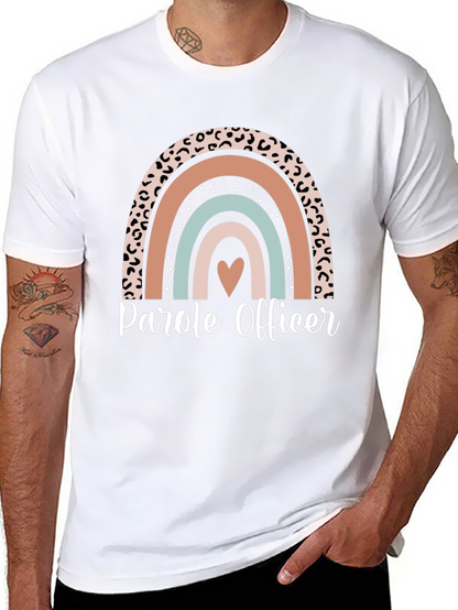 Parole Officer Rainbow Graphic Tee