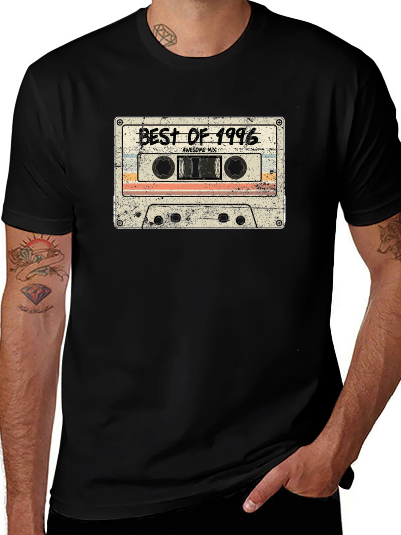Best of 1996 Graphic T-Shirt - Retro Cassette Design