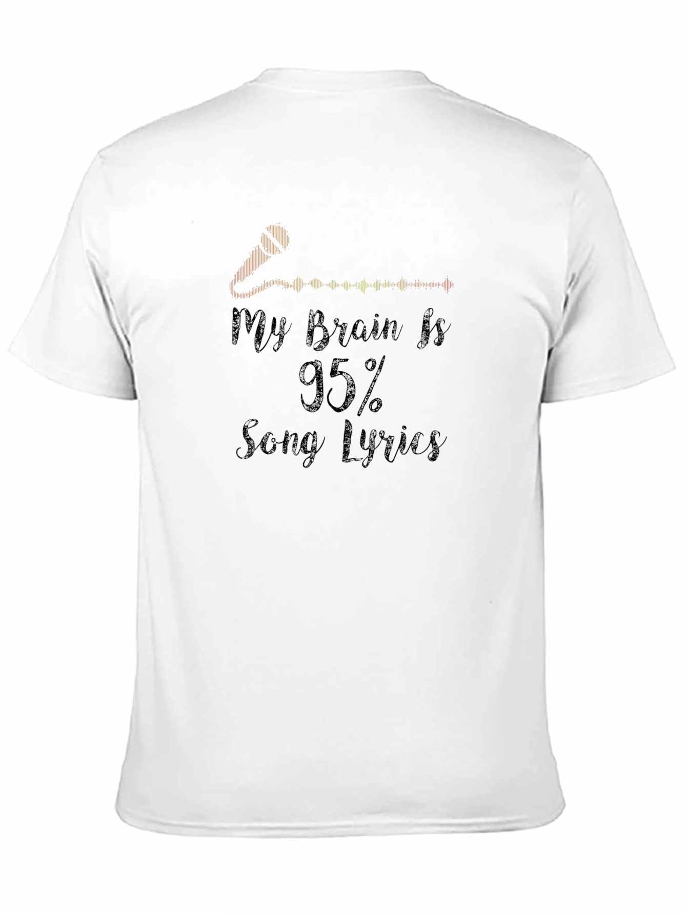 My Brain is 95% Song Lyrics Graphic Tee