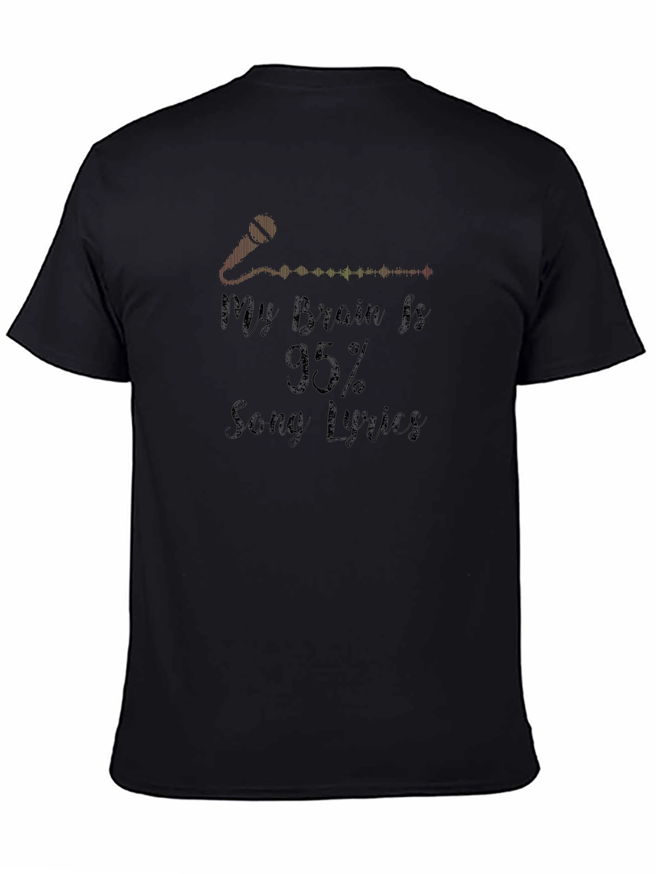 My Brain is 95% Song Lyrics Graphic Tee