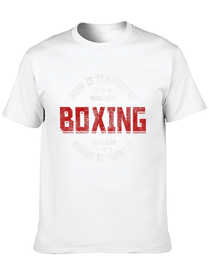 Boxing Graphic T-Shirt - Pain is Temporary