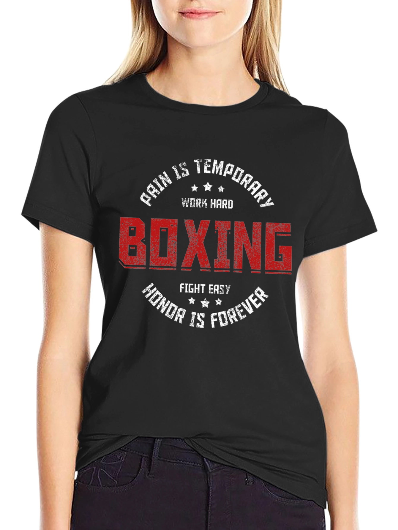 Boxing Graphic T-Shirt - Pain is Temporary