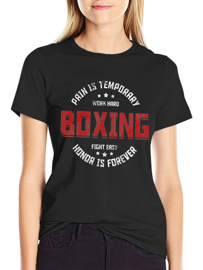 Boxing Graphic T-Shirt - Pain is Temporary