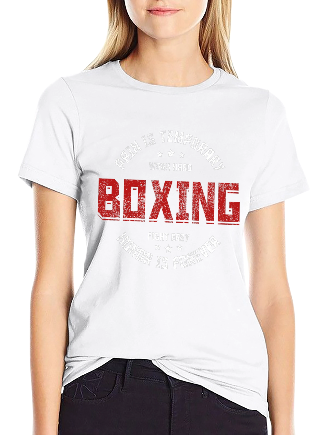 Boxing Graphic T-Shirt - Pain is Temporary