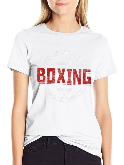 Boxing Graphic T-Shirt - Pain is Temporary