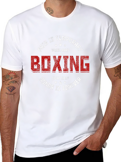 Boxing Graphic T-Shirt - Pain is Temporary