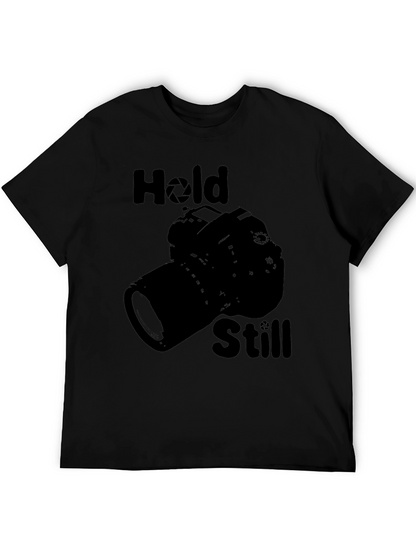 Hold Still Photographer T-Shirt - Camera Graphic Tee