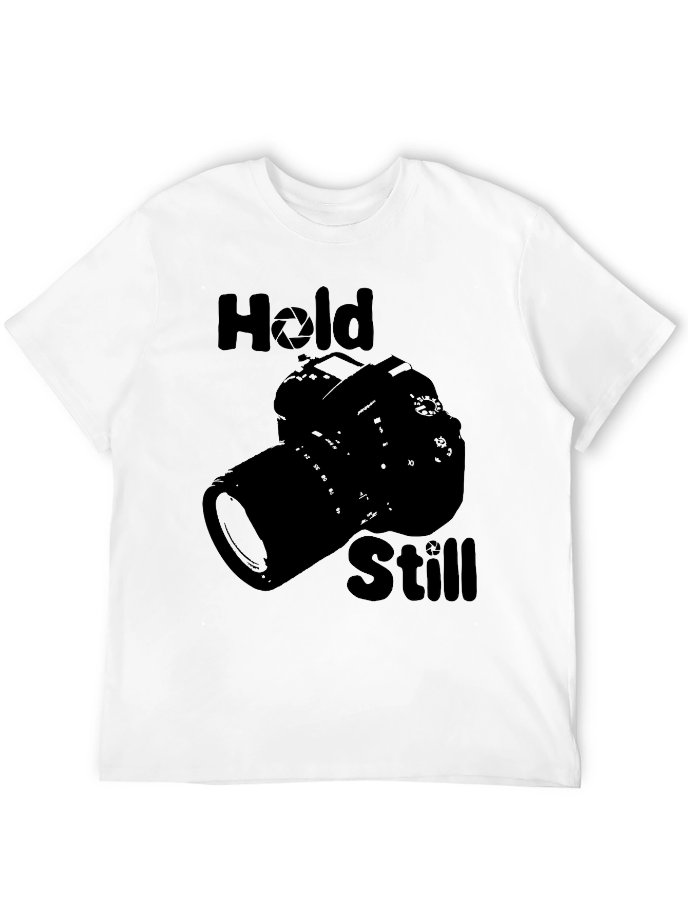 Hold Still Photographer T-Shirt - Camera Graphic Tee