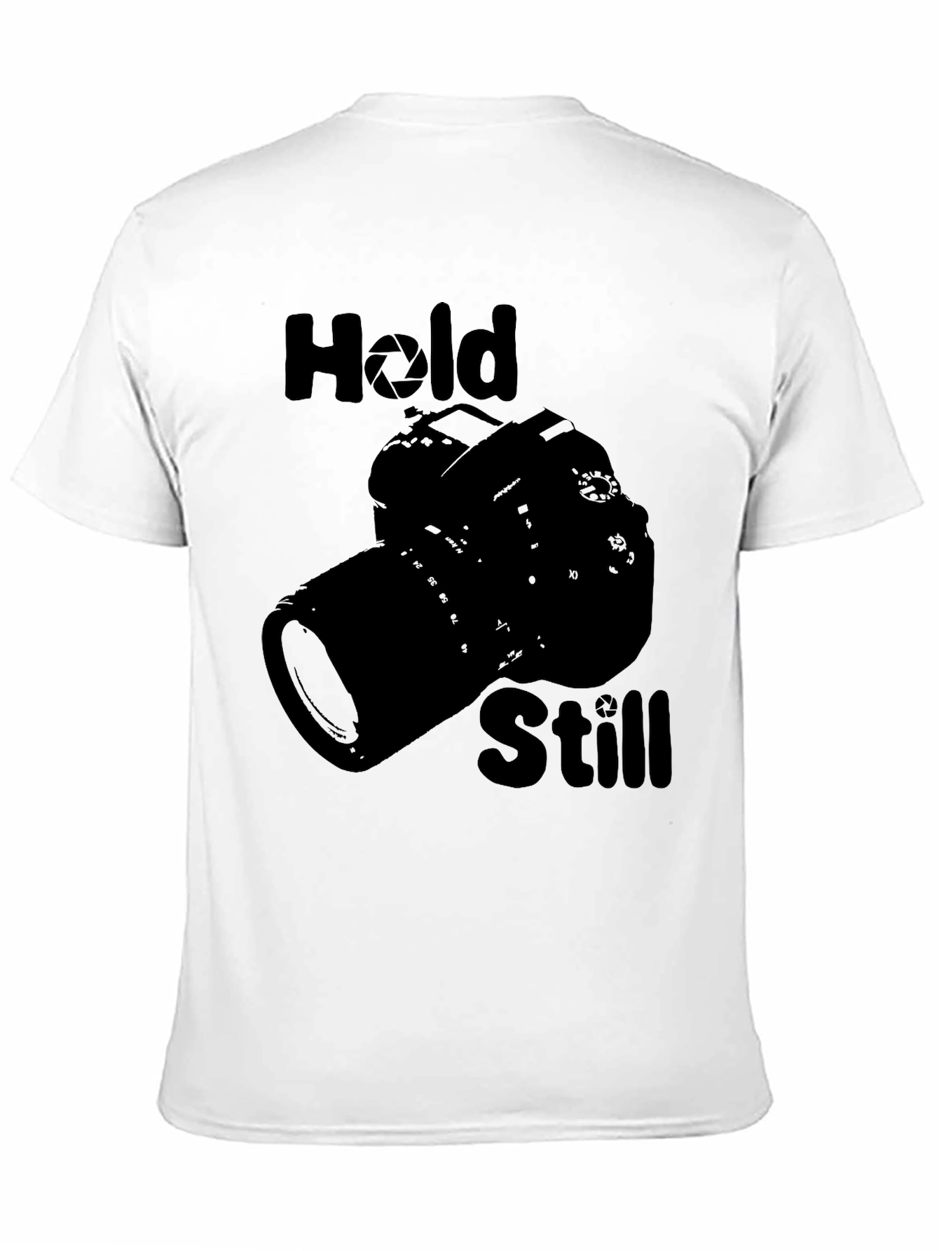 Hold Still Photographer T-Shirt - Camera Graphic Tee