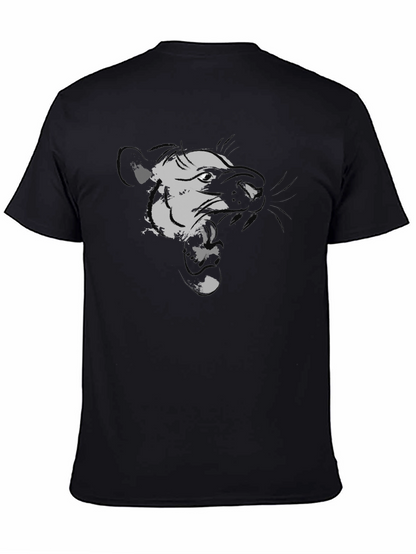 Black Graphic Tee - Ferocious Weasel Design